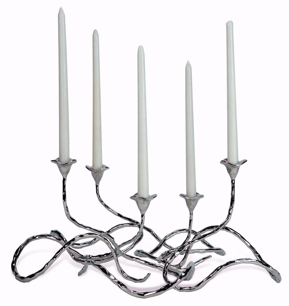 Mukul Goyal Eden Centerpiece, Set of 5, Chrome