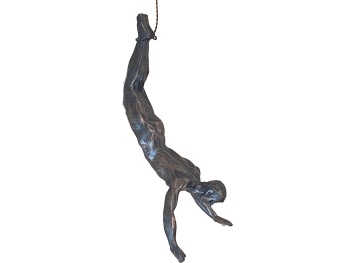 Bungee Jumper Figurine in Black Colour.