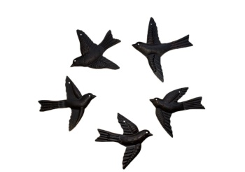 5x Birds 3D Wall Art - Freedom - Flock of Birds