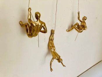 Trio of Climbing Buddies - Gold Colour