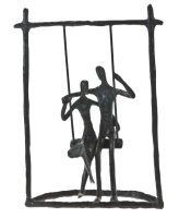 Couple on a Swing Ornament 3D
