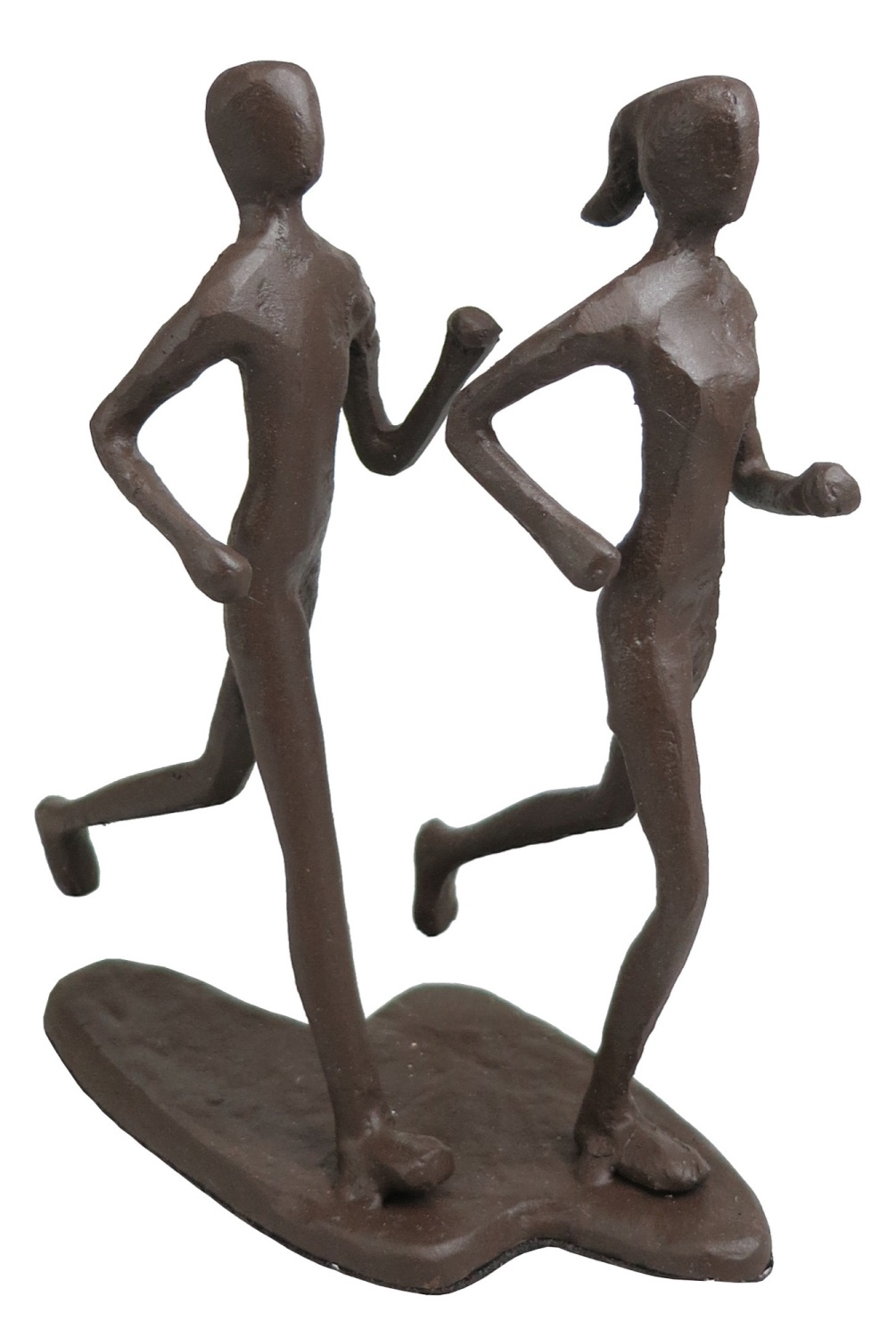 Togetherness Couple Sculpture True Love Ornament Companionship Joging Solid