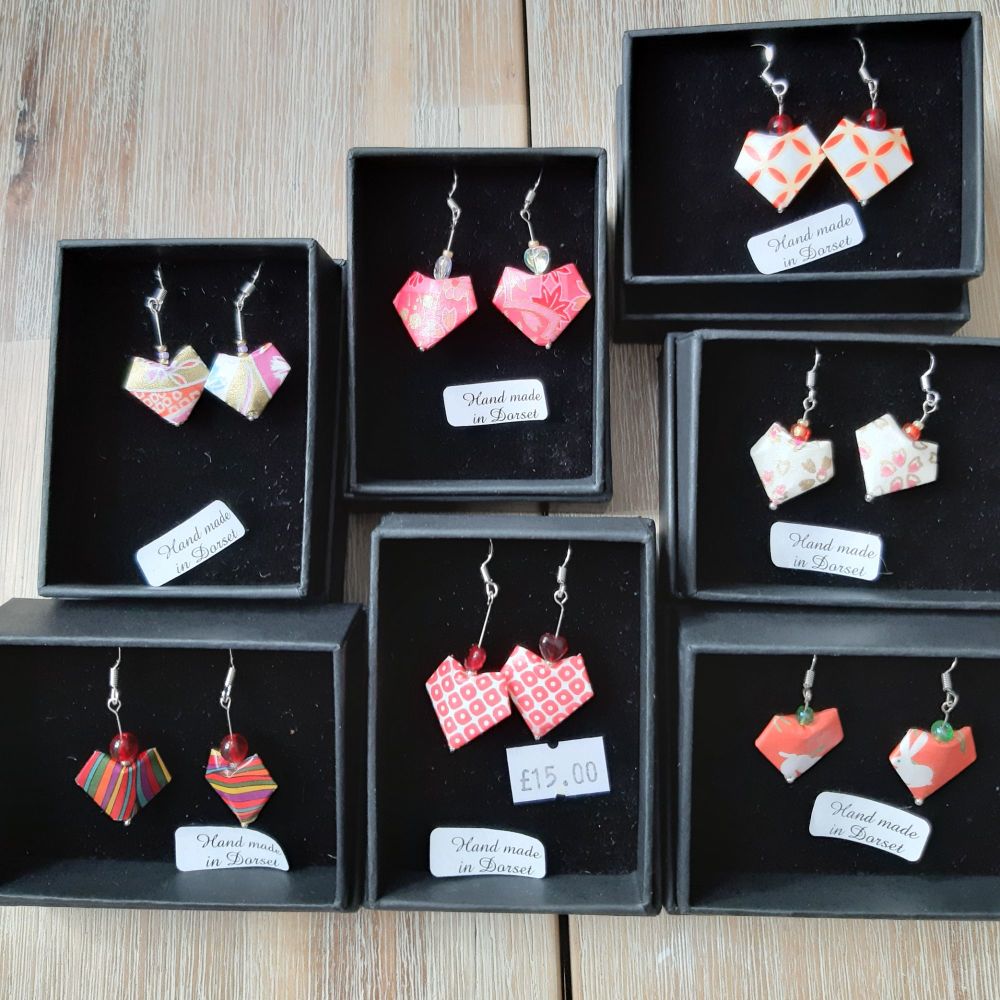 Origami earrings deals for sale