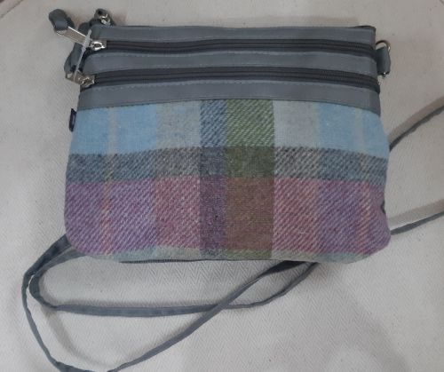 Tweed small cross body bag in Forest Flower