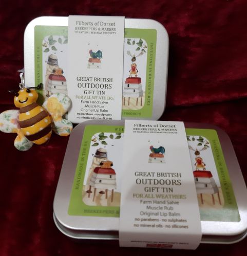 Filberts of Dorset Bees wax Gardeners Gift tin
