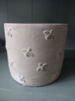 Contemporary Queen Bee cement pot with 