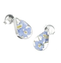 Forget me not stud earring