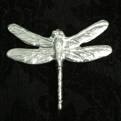 Pewter dragonfly brooch