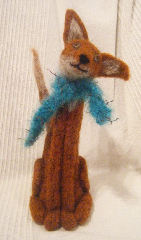 needle felt fox