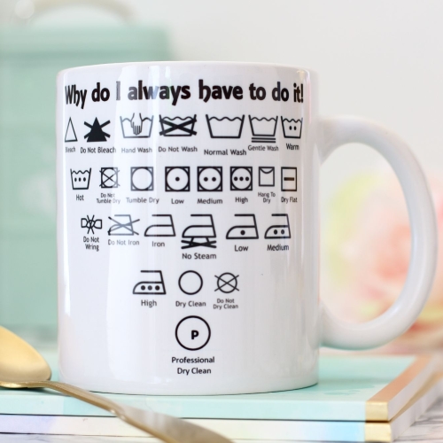 Witty Ceramic Mug - Washing machine study guide
