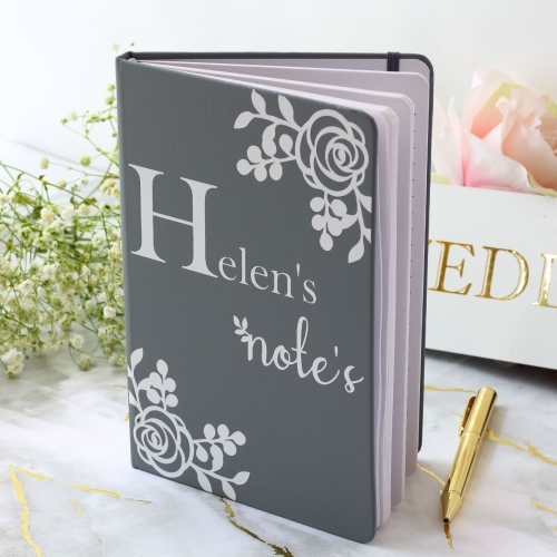 Personalised Notebook - Watercolour Monogram