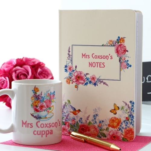 Sweet April - Notebook and Mug Gift Set