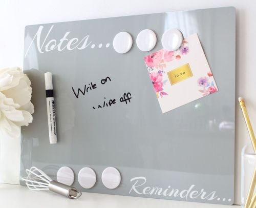 Dry erase magnetic notice board - Boudoir (D12)