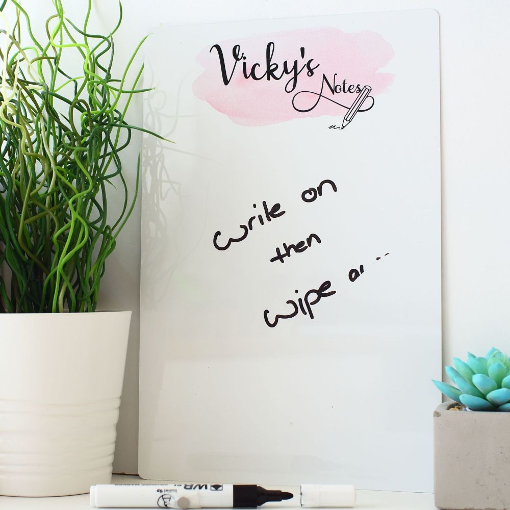 A4 or A3 Fridge Whiteboard & pen - D13