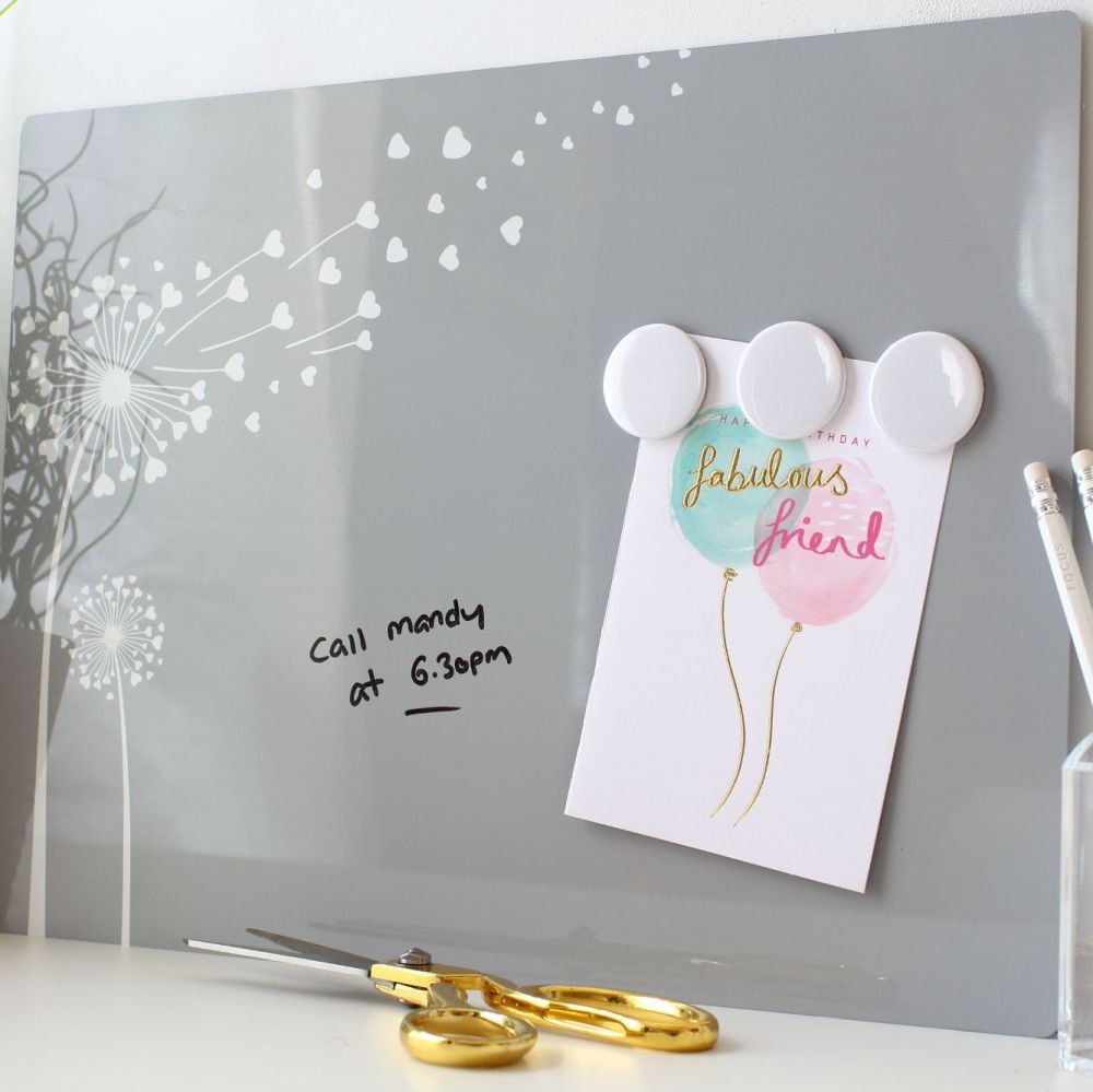 Dry erase magnetic notice board - Dandelion