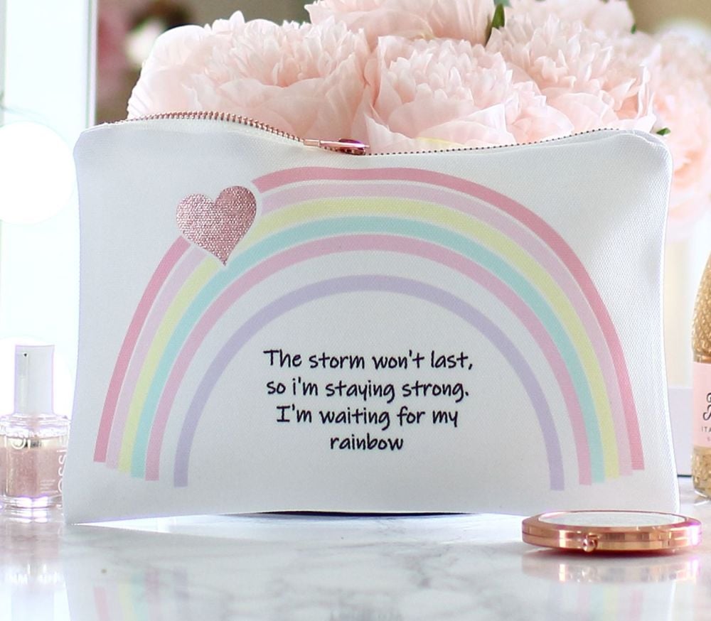 <!-- 054--> Accessory pouch & mirror - Rainbow