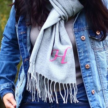  Personalised scarf - Initial