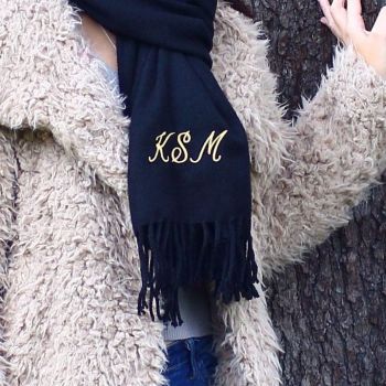 Personalised scarf - Fancy initials