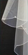 Veil 158 - Pearl & Crystal Clusters 2 Tier