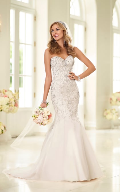New Stella York Organza & Lace Fit & Flare Gown - Style 6021 - Size 12