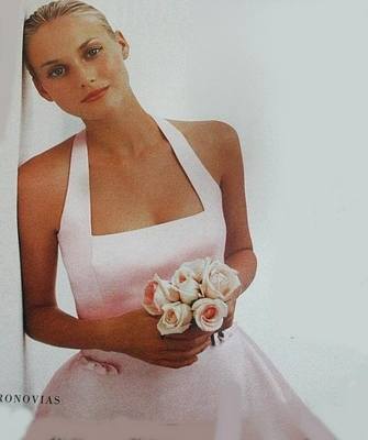 NEW Pronovias Ivory Halter Wedding Gown - Size 14