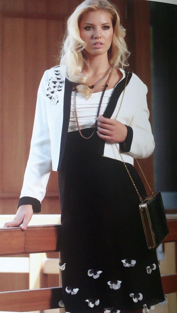 NEW NassC Black Dress & Matching Cream Jacket