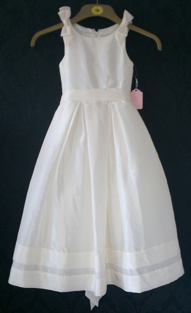 Lovely Linzi Jay Ivory Tuile Flower Girl Dress - Age 4-5yrs - Ex-Sample