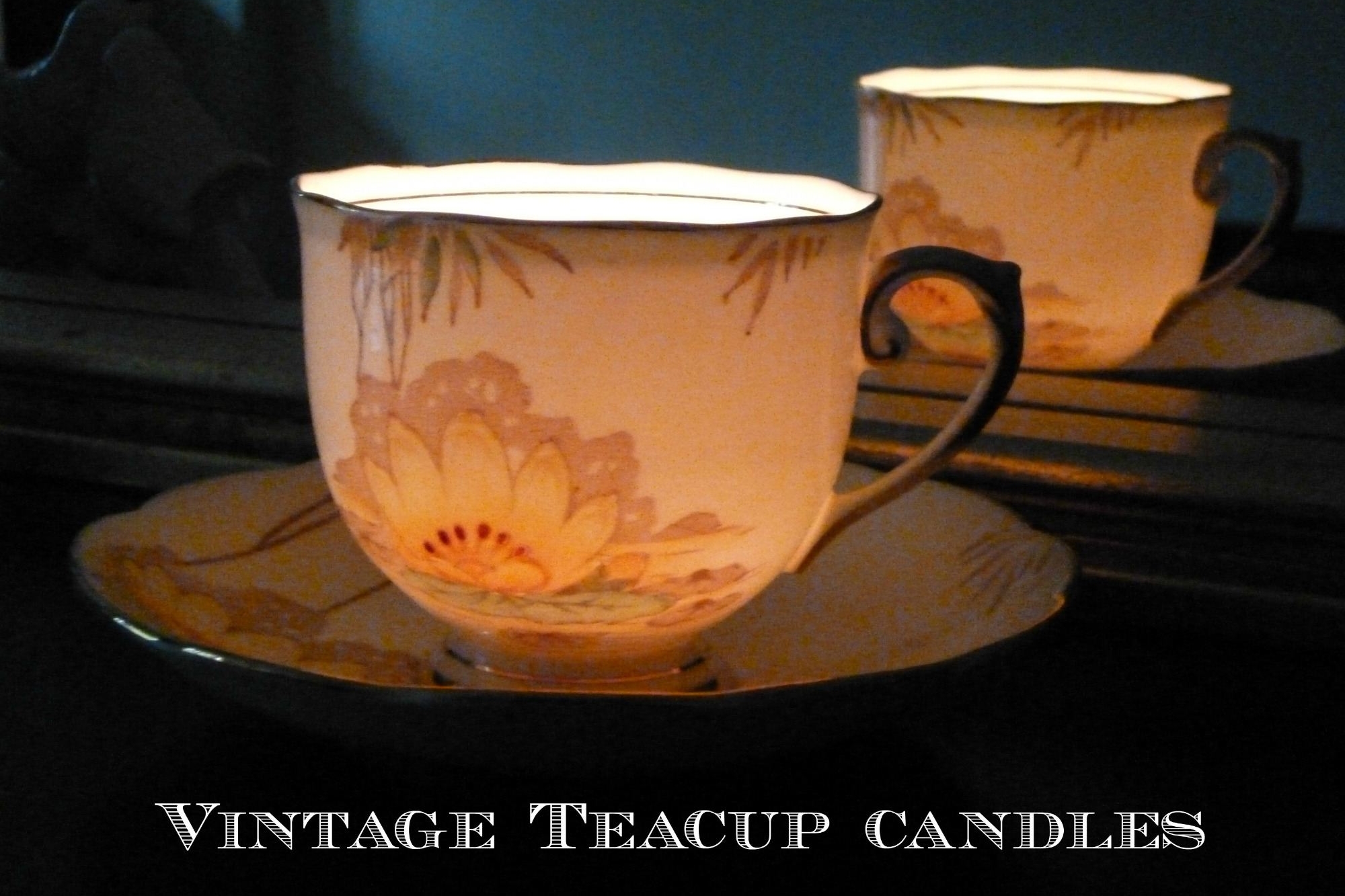 Vintage China Tea Pots, Tea Sets and Tea Cup Candles
