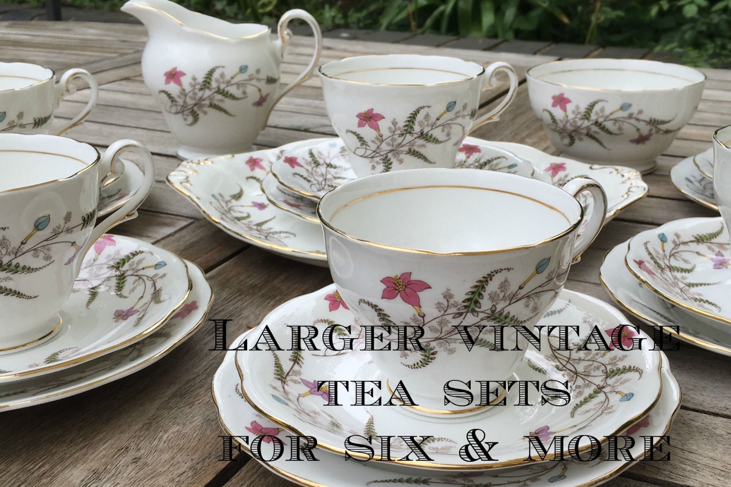 Vintage China Tea Pots, Tea Sets and Tea Cup Candles