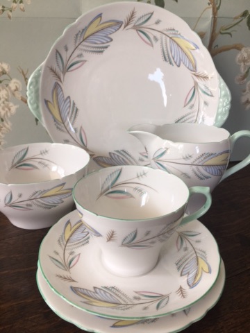 Shelley, English bone china, Complete tea set for six