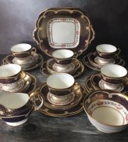 Aynsley Bone China Tea Set for Six