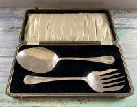 Silver Plated Serving Set by Harrison Fisher & Co