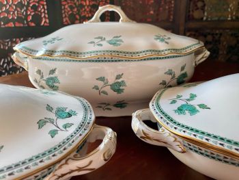 Set of 3 Spode "Darlington" Bone China Tureens