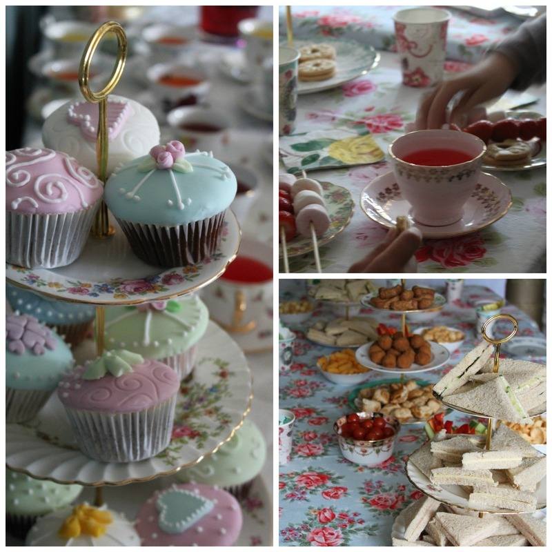 kids vintage tea party