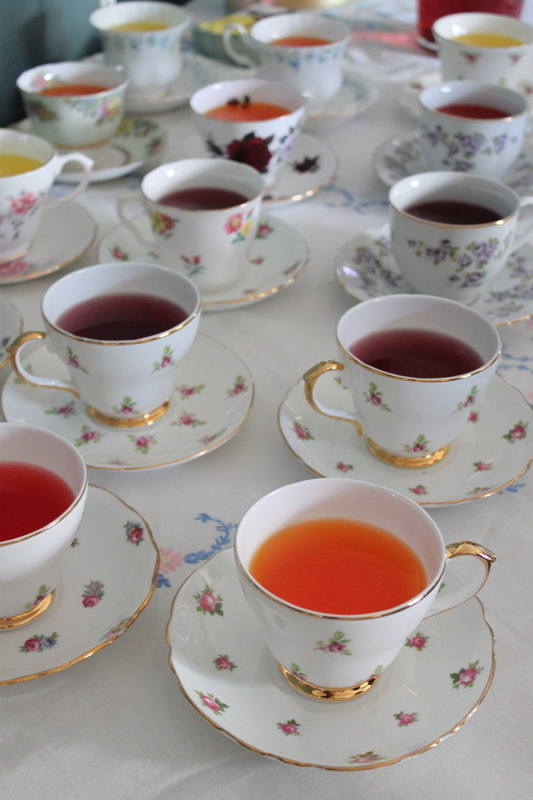 jellies in teacups