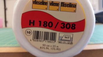 Vilene H180/308 - Soft, lightweight, Non woven, iron on fusible interfacing - metre