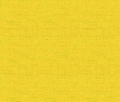 Makower Fabric - Linen Texture Look - Sunflower Yellow - 100% Cotton 