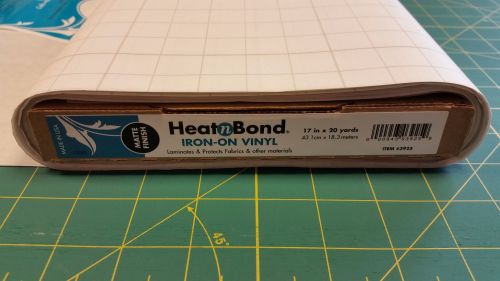 Heat n Bond - Iron on Vinyl Laminate - Matte - Water Resistant Covering - M