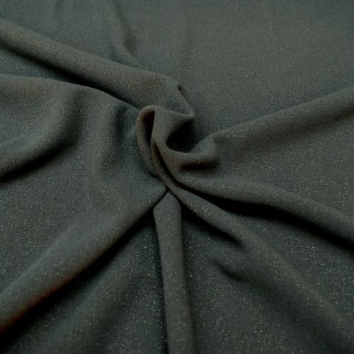 Glitter Poly Viscose Blend Fabric - Navy - 64% Polyester, 32% Viscose, 4% L