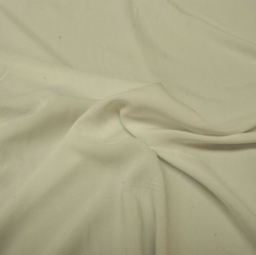 Viscose Voile Fabric - White - 100% Viscose - Half Metre