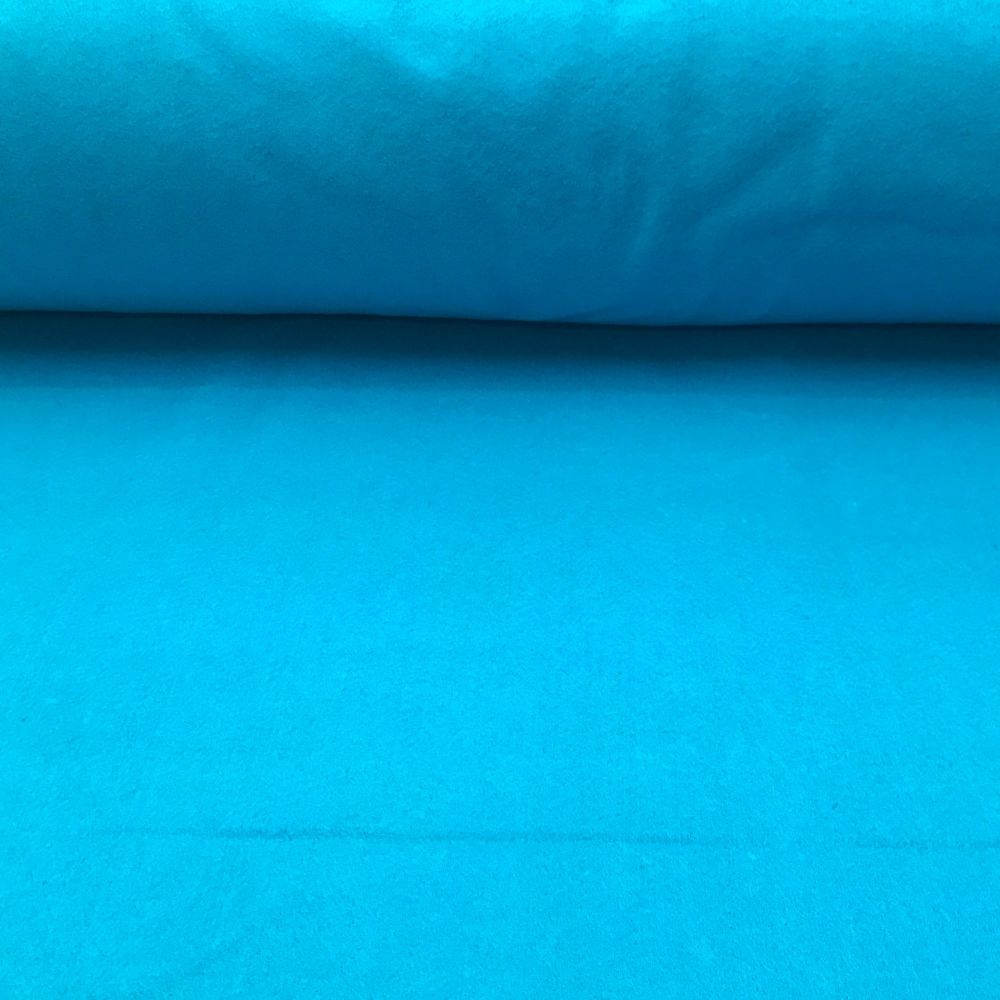 1.5mm Felt Fabric - Aqua Blue - 100% Polyester - Half Metre