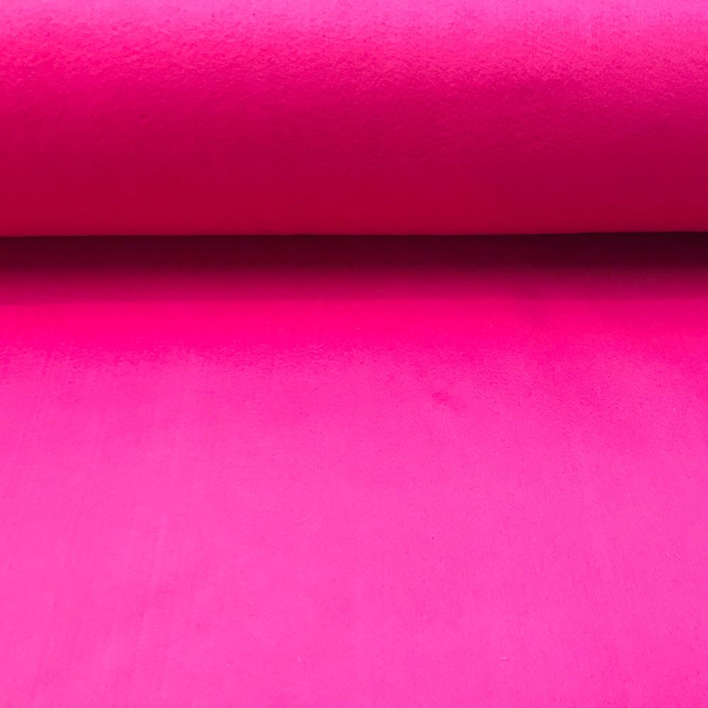 1.5mm Felt Fabric - Pink - 100% Polyester - Half Metre