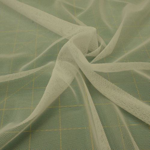 Body Mesh Fabric - White - Polyester Lycra - Half Metre - Similar to Power 