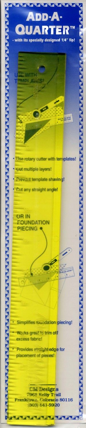 Add a Quarter Plus Ruler