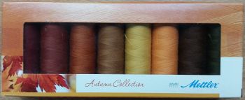 Mettler Threads - Autumn Collection Gift Pack - 8 x 200m Seralon Polyester Reels