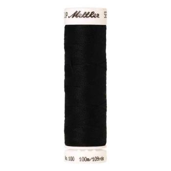 Mettler Threads - Seralon Polyester - 100m Reel - Black 4000