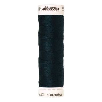 Mettler Threads - Seralon Polyester - 100m Reel - Dark Greenish Blue 0763