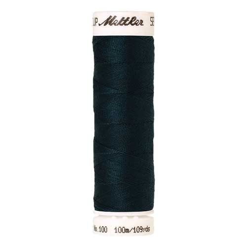 Mettler Threads - Seralon Polyester - 100m Reel - Dark Greenish Blue 0763