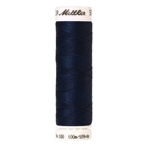 Mettler Threads - Seralon Polyester - 100m Reel - Night Blue 0823