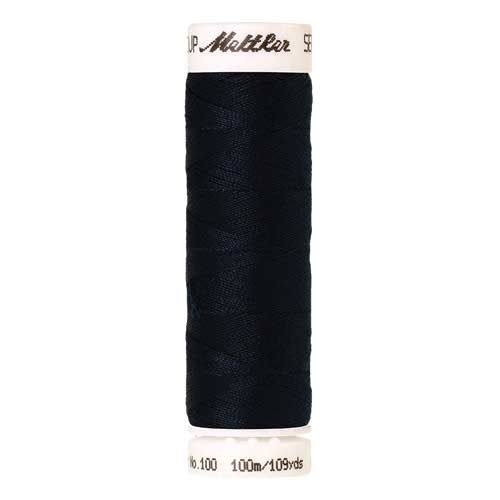 Mettler Threads - Seralon Polyester - 100m Reel - Blue Black 0810